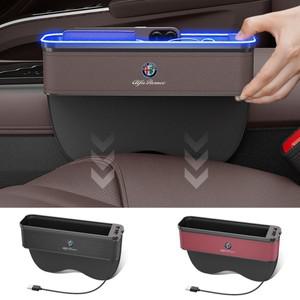 혼다 자동차 Alfa Romeo 147 156 Giulia Tonale Stelvio Mito 자동차 USB 충전 다기능 시트 틈새 보관함