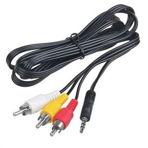 3.5mm 플러그-3 RCA 캠코더 오디오 비디오 A/V 케이블 소니 호환 JVC 파나소닉 호환 캐논 호환 삼성 호환