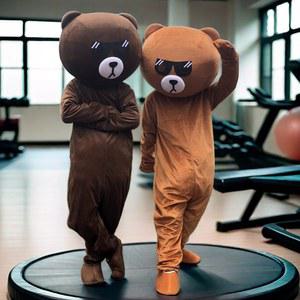 곰돌이 인형탈 행사장 공연 동물 행사용 코스프레 곰 캐릭터