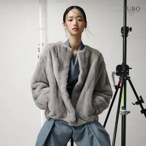 유로컬렉션 25FW 사파이어 휘메일 풀스킨 밍크 자켓