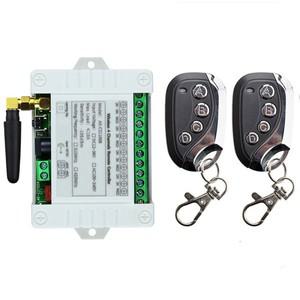 433Mhz 원격 제어 수신기 RF 무선 스위치 DC 12V 24V 36V 컨트롤러 게이트 도어 LED 용 4Ch 10A 릴레이 모