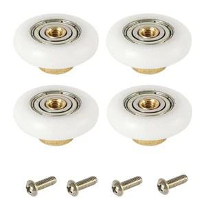 4PCS 샤워 도어 유리 바퀴 욕실 27MM 19MM 롤러 슬라이딩 교체 주자 부품