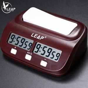 LEAP PQ9907S 클래식 디지털 체스 타이머 시계 및 토너먼트를 위한 알람 기능이 있는 전자 보드 게임