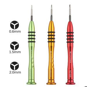 드라이버 0.6mm 1.5mm 2.0mm Y 팁 스위치 용 Triwing 스크루 드라이버 JoyCon for iPhone for Samsung Smar