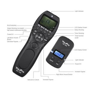 YouPro MC-292 N3 무선 셔터 타이머 리모컨 캐논 EOS R5 R3 7D 5D 마크 IV 6D 40D 30D 카메라 릴리즈