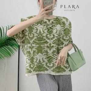 플라라 (88까지)플리츠에스닉블라우스