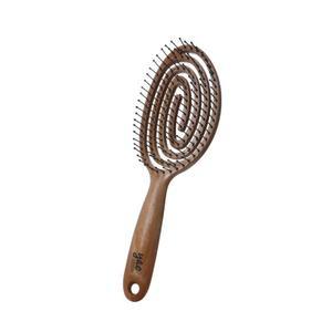 야오 우드라운드 헤어 브러쉬 마사지 데일리 엉킴방지