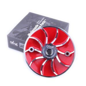 GY6 125cc 150cc 180cc 200cc 152QMI 157QMJ 엔진 기반 스쿠터용 글릭살 경량 레이싱 드라이브 페이스 팬 빨간색