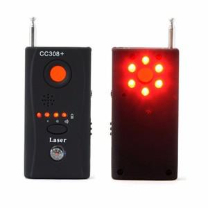 전체 범위 안티 스파이 버그 감지기 CC308 + 미니 무선 카메라 신호 GSM 장치 파인더 보호 1PC
