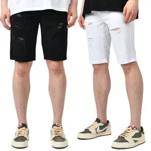 [핫코드]남자 여름 데미지 면 반바지 팬츠 2컬러 052