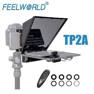 FEELWORLD 미니 텔레프롬프터 TP2A 8 인치 휴대용 스마트 폰 태블릿 지원 DSLR 카메라 블루투스