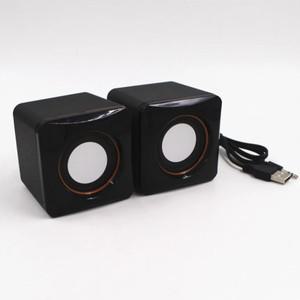 미니 컴퓨터 스피커 USB 유선 범용 스테레오 사운드 서라운드 라우드 PC 노트북 1 쌍