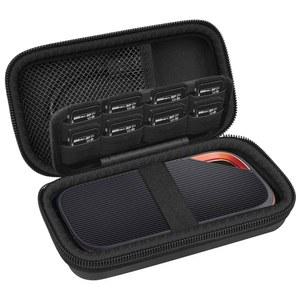 [미국배송] SANDISK 2TB 4TB 솔리드 스테이트 드라이브 메모리 카드 SD 카드 보관함 정리함(박스 전용) - USB4가 포함된 EXTREME PRO 휴대용 SSD와 호환되는 케이스