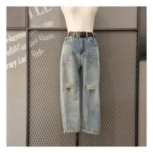 르니앤맥코이 롤업 배기핏 데님팬츠 ML05SD708 636973