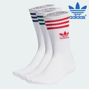 [아웃도어스/아디다스]아디다스 양말 /J21- IL5026 / CREW SOCK 3STR 미드컷 크루 삭스 3P