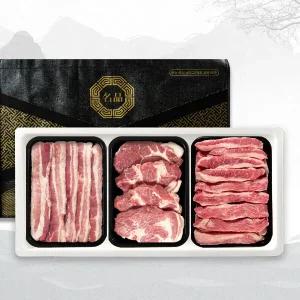 마더픽 한돈 삼겹500g+목살500g+항정300g 선물세트