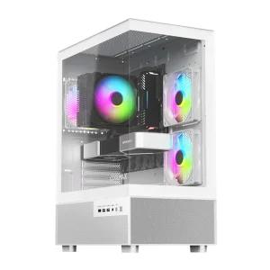 마이크로닉스 COOLMAX 멜로디 View 미들타워 케이스 화이트