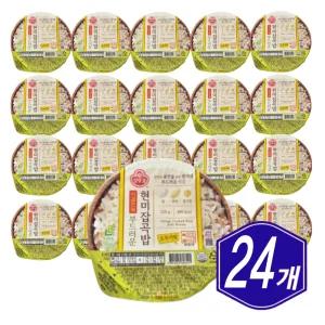 오뚜기 식감만족 부드러운 현미잡곡밥 210g x 24개 혼밥 아침 간편식 즉석밥