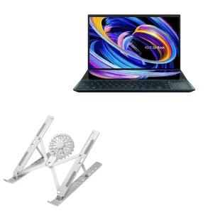 Wave ASUS 젠북 프로 듀오 15(UX582)와 호환되는 스탠드 마운트 - 퀵스위치 냉각 팬 휴대용 다각도 보기 통