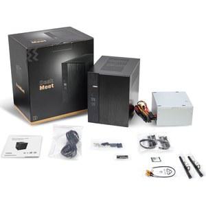 ASRock DeskMeet X600 베어본 키트 - AM5, Ryzen 9000/8000/7000, DDR5-7200+, PCIe 4.0 x16, 듀얼 M.2(Gen5+Gen4), USB4, 500W PSU, 8L 컴팩트(CPU/RAM/스토리지 없음)