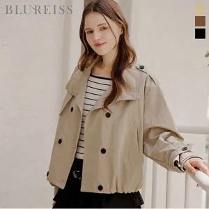 [블루레이스] 더블여밈 트렌치 숏코트_B5F1CT1501