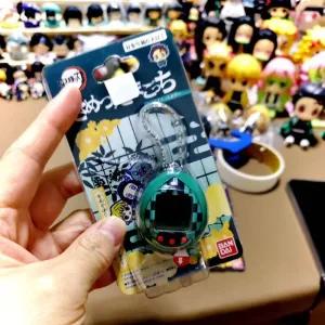 뜨거운 판매 반다이 악마 슬레이어 다마고치 계란 빈티지 게임 콘솔 기계 액션 피겨 모델 Kimetsu Retro Ki
