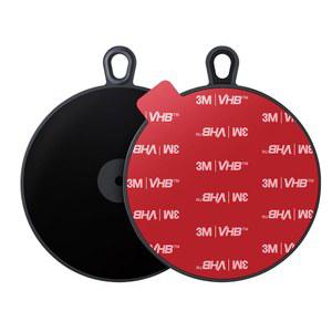 팝 테크 접착 대시보드 장착 디스크: 흡입 컵 및 진공 휴대폰 홀더용 95mm 대시 패드 디스크 - 가민 톰 GPS 대시캠용 3.74인치 3M 자동차 스티커 베이스 플레이트 2팩
