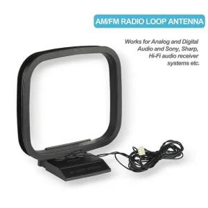 UHD안테나 TV 실내 지상파 수신기 AMFM 라디오 안테나 루프 신호 수신 Sony 소니 Sharp Hi-Fi 오디오 커넥