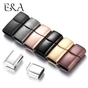 스테인레스 스틸 마그네틱 걸쇠 12x6mm 구멍 팔찌 자석 DIY 액세서리 가죽 쥬얼리 찾기 용품 만들기