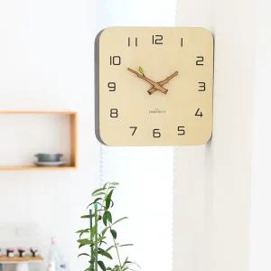나뭇잎 양면 벽시계 (Leaf Double Clock)바늘시계 집들이시계 인테리어시계 양면