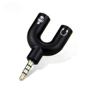 인기 3.5mm 오디오 마이크 이어폰 분배기 커넥터 마이크 헤드셋 잭 컨버터 플러그 어댑터 휴대폰 태블릿 PC