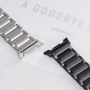 삼성 갤럭시 시계 8/8에 대한 럭셔리 티타늄 밴드 울트라 47mm 남자 시계줄에 클래식 간격 없음 금속 스트