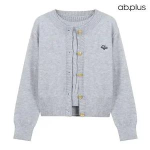 [ab.plus] 꽈배기 반팔 니트 라운드 가디건 세트 (LSZ4MYA1A)