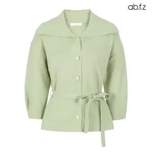 [ab.f.z] 세일러 카라 벨티드 가디건 (AFX3QY31A)
