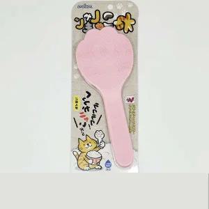 [콩심팥심]야옹이 더블엠보싱 주걱 핑크 귀여운주방용품