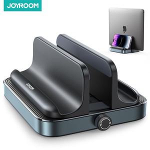 Joyroom 수직 노트북 스탠드 전화 Monut 홀더  MacBook/samsung 호환/HP/Dell Book 용 조절 가능 도크가있