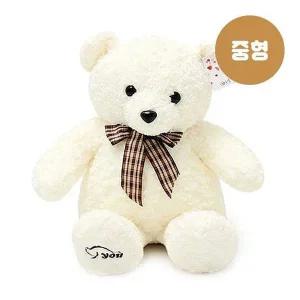 [골드스마일]생일 수면인형 53cm 쿠션 아이보리 인형 생일선물 곰인형