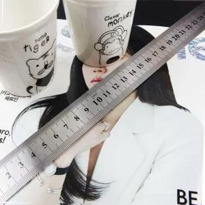 1P 스틸자 양면 철자 제도용 설계 30cm 철자 제도자 제도용자 스틸자 30CM자