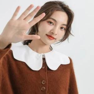 여성 물결 넥카라 페이크 카라 넥케이프 레이어드카라 넥케이프 이너카라 레이어드카라 넥카라