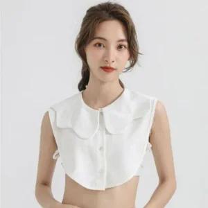 카라 라인 물결 레이어드 이너셔츠 페이크 넥케이프 넥케이프 이너카라 레이어드카라 넥카라