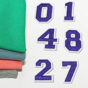 의류 패치 숫자 보라 패치 숫자 보라 와펜 리폼 수선 의류리폼 열스티커 빈티지와팬 가방꾸미기