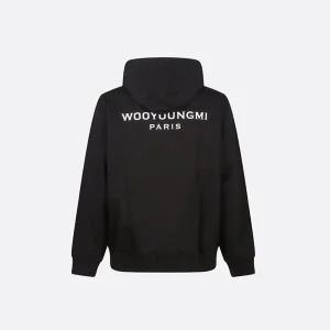 [우영미]25FW 우영미 후드 티셔츠 백로고 블랙 W253TS37 723B