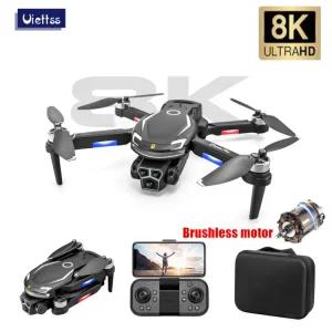 무선 헬기 V888 브러시리스 8K 드론 전문 플 카메라장애물 회피 광학 흐름 포지셔닝 RC 콥터
