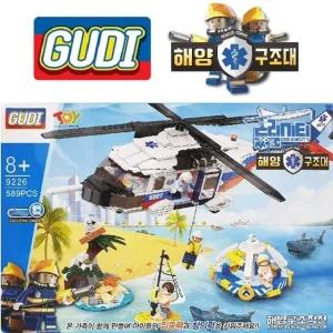 589PCS소근육 블록조립 블록놀이 해양구조대 유아블록 큐브 (WFJXDJM)
