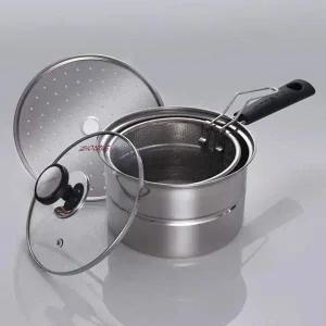 키친아트 찜 국수 냄비 2size 면삶는냄비 멀티팟 건지기 채망 찜판