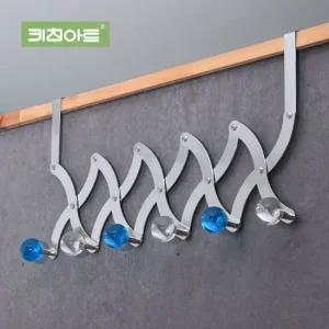 키친아트 자바라 도어훅 도어후크 옷걸이 행거 도어훅 옷수납 옷정리