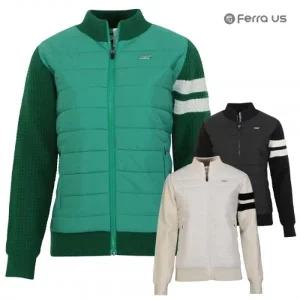 페라어스 여성 부분니트 풀집업 골프점퍼 AOF34R7025