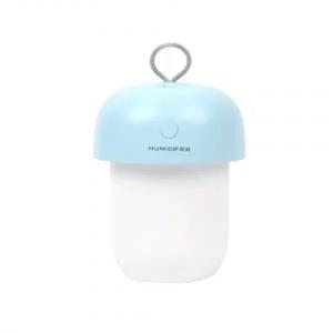 위플 아콘 USB 충전식 무선 가습기 무드등 블루