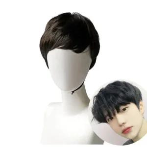 남자통가발 남성용 웨이브 다운펌 패션 헤어가발 전체가발 통가발 남자전체가발
