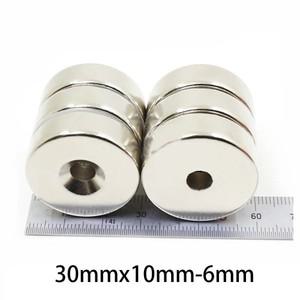 30x10x-6mm 가정용 냉장고 사무실용 소형 원형 자석 DIY 30x10-6